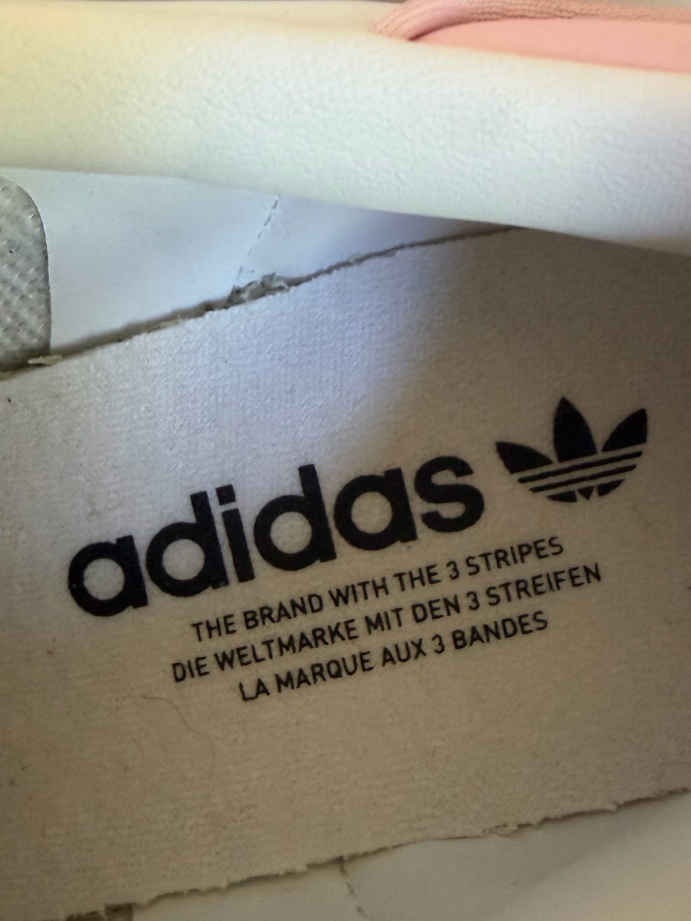 Adidas Originals Samba OG Off White Pink Leather Sneakers Size 7 Like New! - Picture 7 of 9